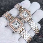 TWF Replica  Panthere de Cartier Swiss Quartz Watches 2-Tone Rose Gold Diamond-set